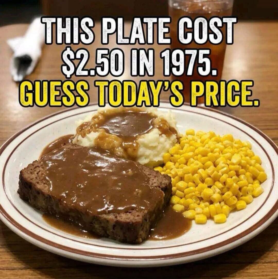 THIS PLATE COST $2.50 IN 1975. GUESS TODAY'S PRICE.