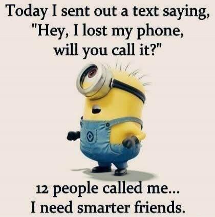 Today I sent out a text saying, 