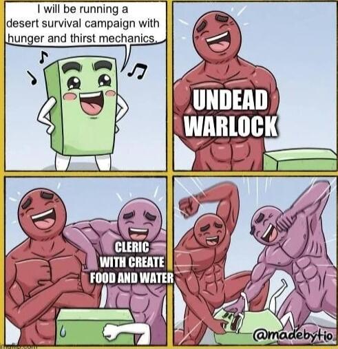 will be running a desert survival campaign with