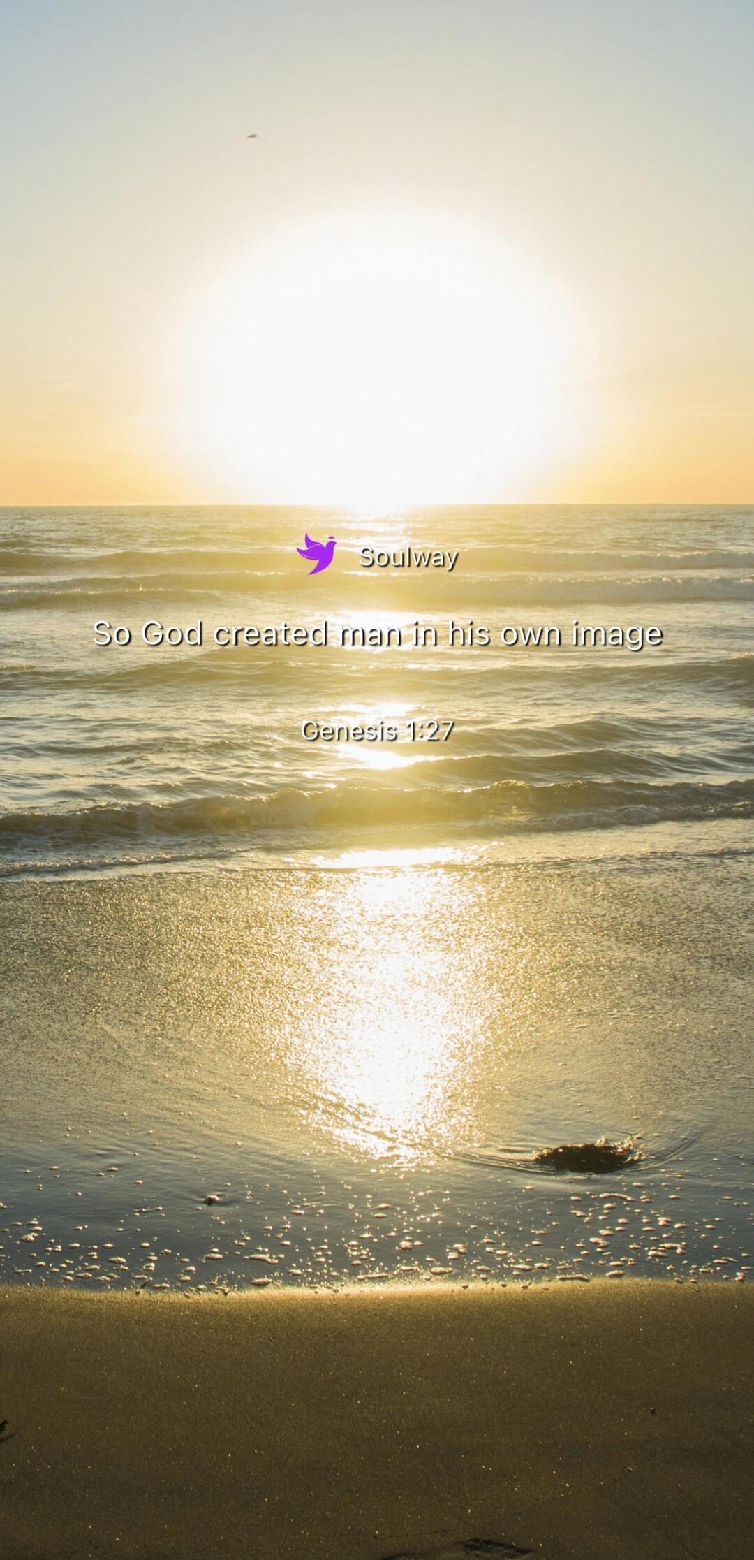Soulway. So God created man in his own image. Genesis 1:27.
