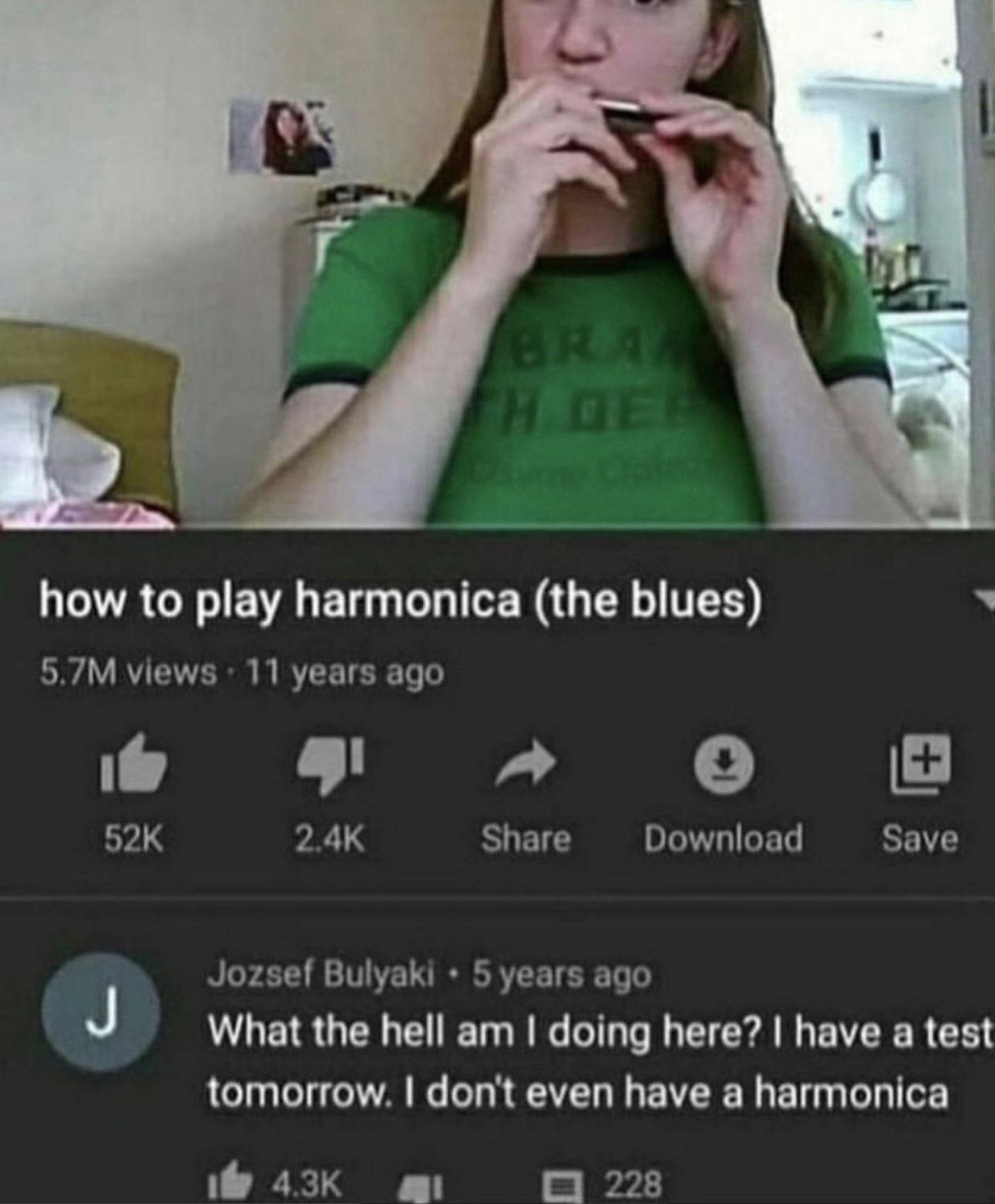 LCRCE ER B L IER GRS 57M views 11 years ago 9 0 52K 24K Share Download Save p Jozsef Bulyaki 5 years ago J What the hell am doing here have a test tomorrow dont even have a harmonica e 43K v