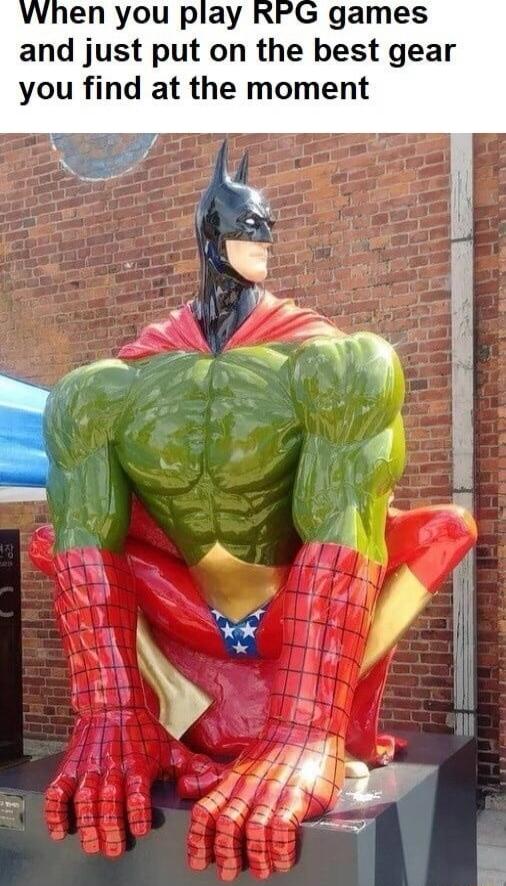 and just put on the best gear you find at the moment