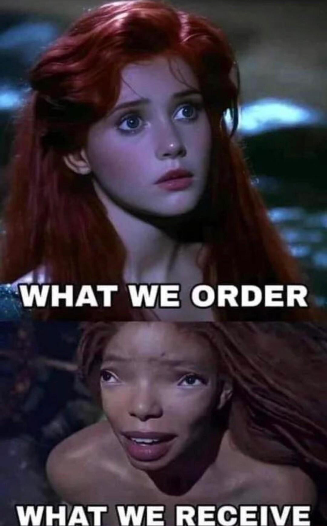 WHAT WE ORDER w WHAT WE RECEIVE Y