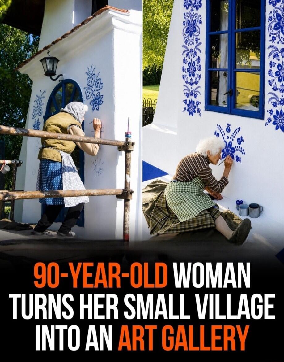 90-YEAR-OLD WOMAN TURNS HER SMALL VILLAGE INTO AN ART GALLERY