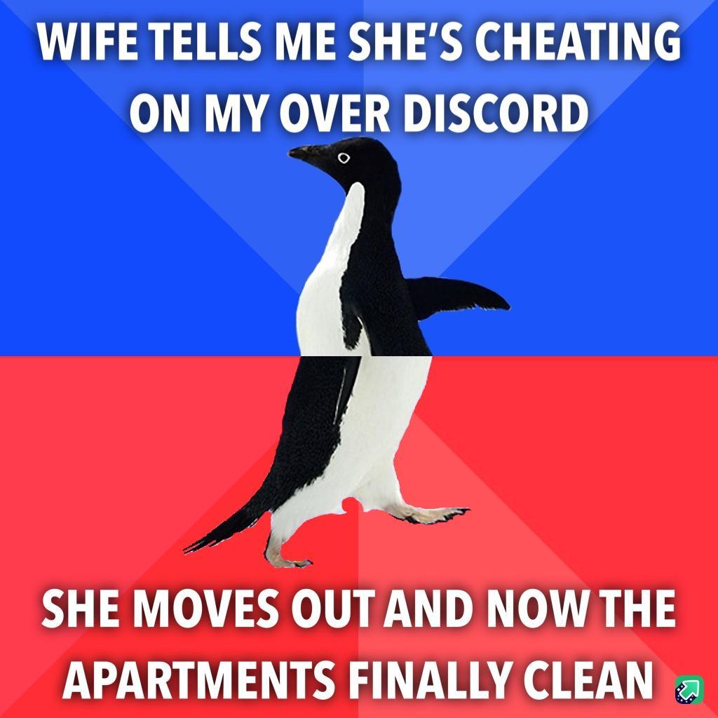 WIFE TELLS ME SHES CHEATING ON MY OVER DISCORD SHE MOVES OUTAND NOW THE APARTMENTS FINALLY CLEAN
