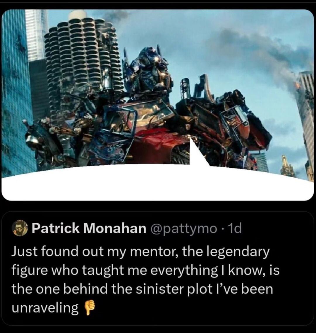 Patrick Monahan pattymo 1d Just found out my mentor the legendary figure who taught me everything know is the one behind the sinister plot Ive been unraveling