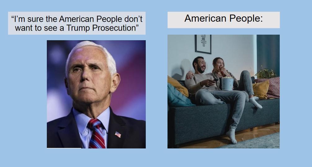 1m sure the American People dont American People want o see a Trump Prosecuion