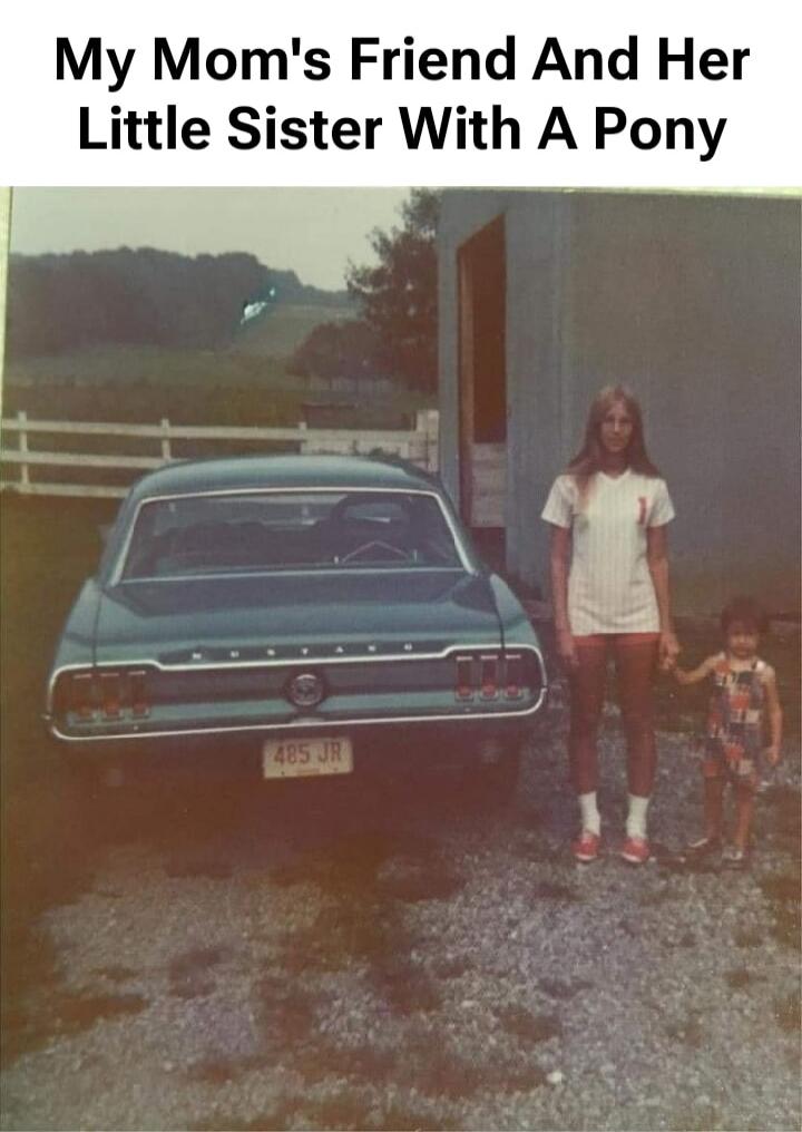 My Mom's Friend And Her Little Sister With A Pony