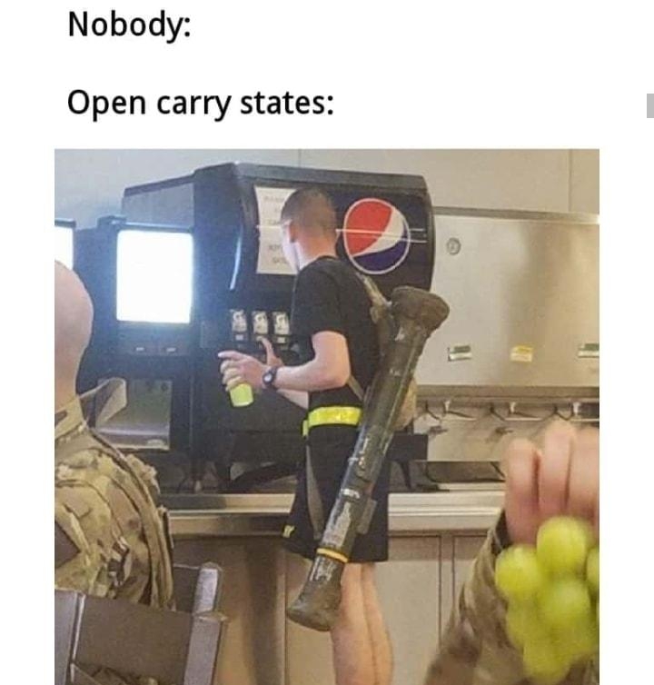Nobody Open carry states