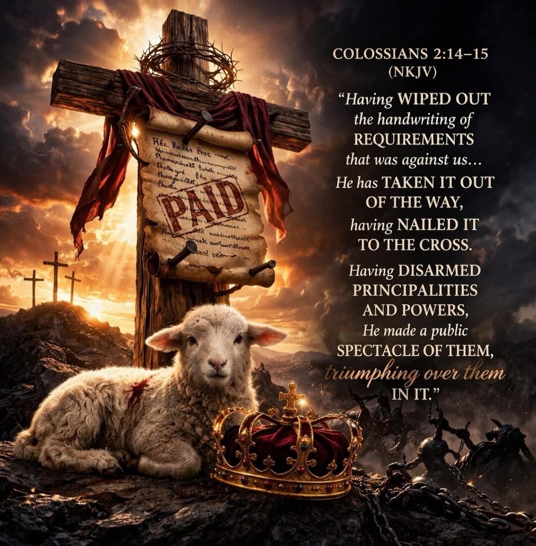 COLOSSIANS 2:14-15 (NKJV) 