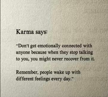 Karma says:\n\n