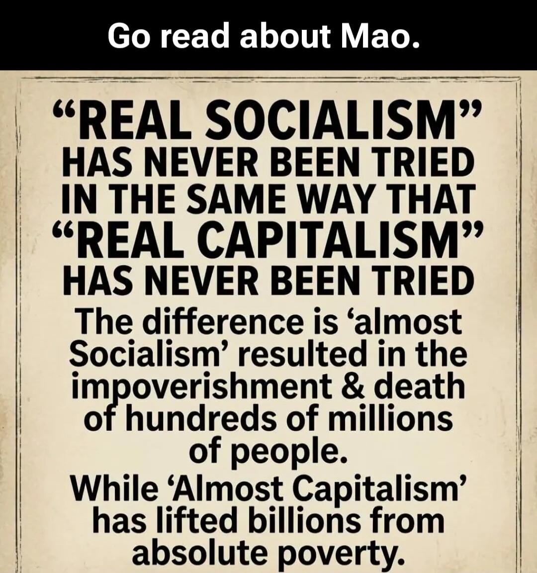 Go read about Mao. 