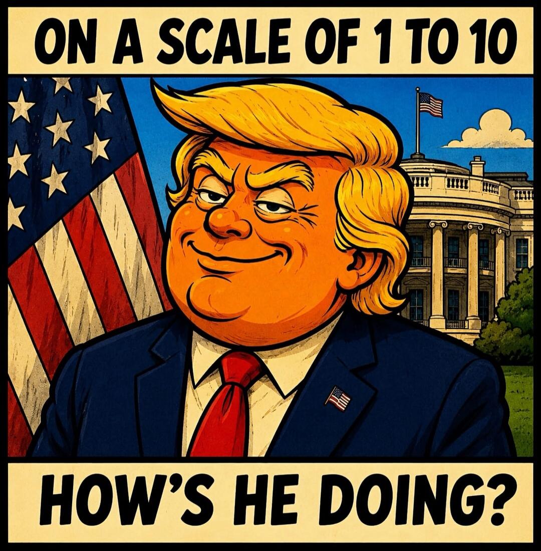 ON A SCALE OF 1 TO 10 HOW'S HE DOING?