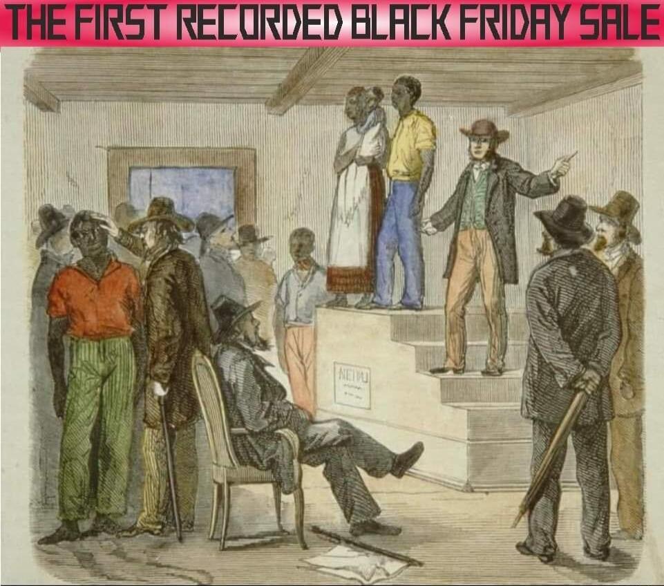 THE FIRST REEURDED HLACK FRIDYHLE