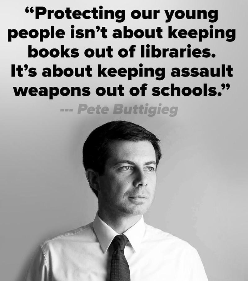 Protecting our young people isnt about keeping books out of libraries Its about keeping assault weapons out of schools 4