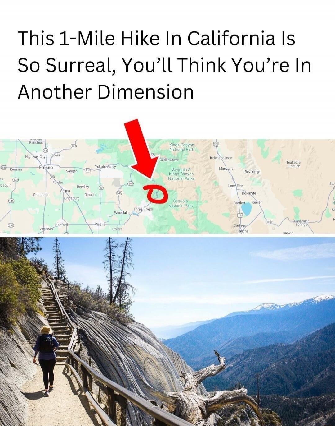 This 1-Mile Hike In California Is So Surreal, You’ll Think You’re In Another Dimension