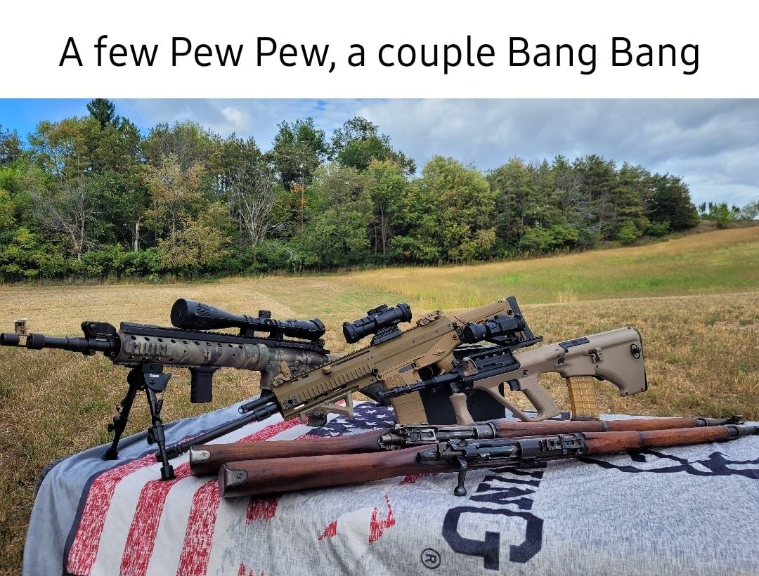 A few Pew Pew a couple Bang Bang