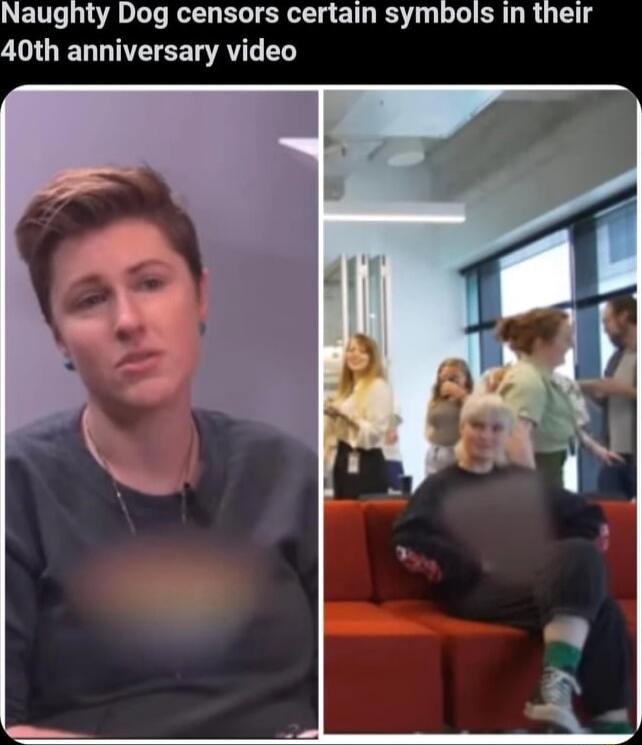 Naughty Dog censors certain symbols in their 40th anniversary video