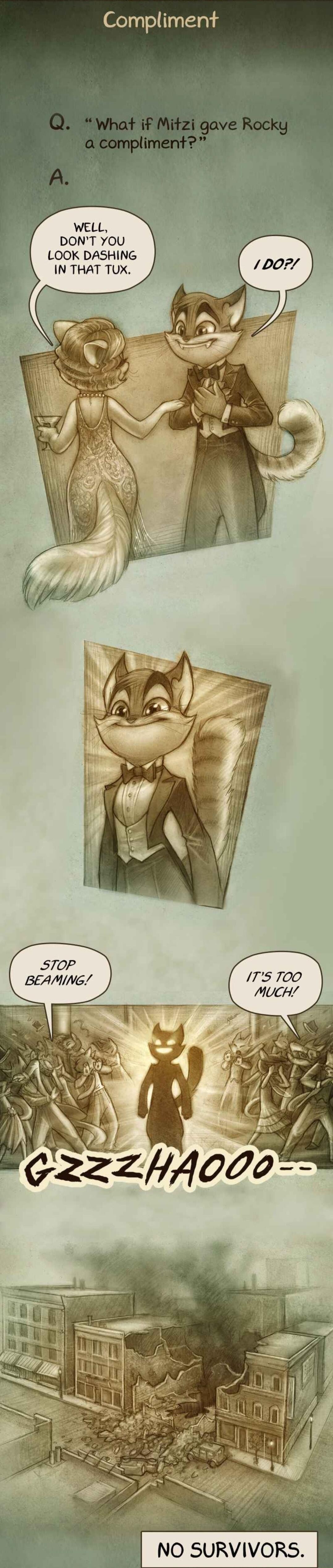 Compliment WELL DONT YOU LOOKDASHING INTHAT TUX NO SURVIVORS