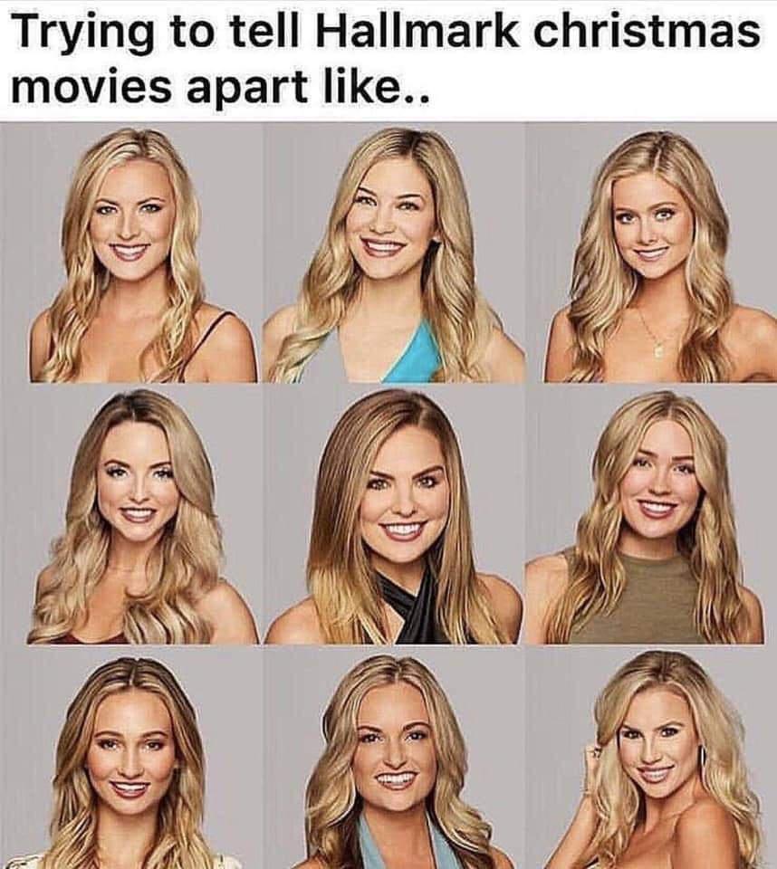 Trying to tell Hallmark christmas movies apart like