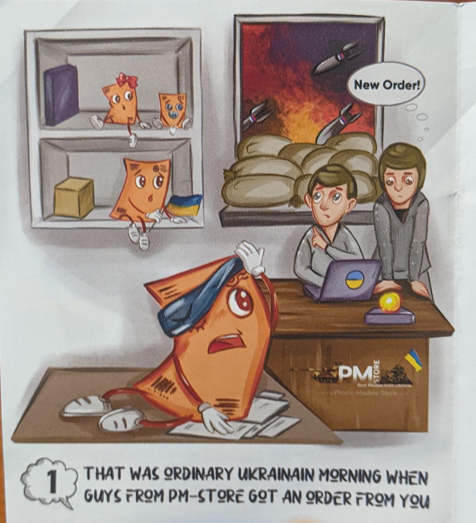 i THAT WAS ORDINARY UKRAINAIN MORNING WHEN 3 GUYS FROM PM STORE 6OT AN ORDER FROM YU