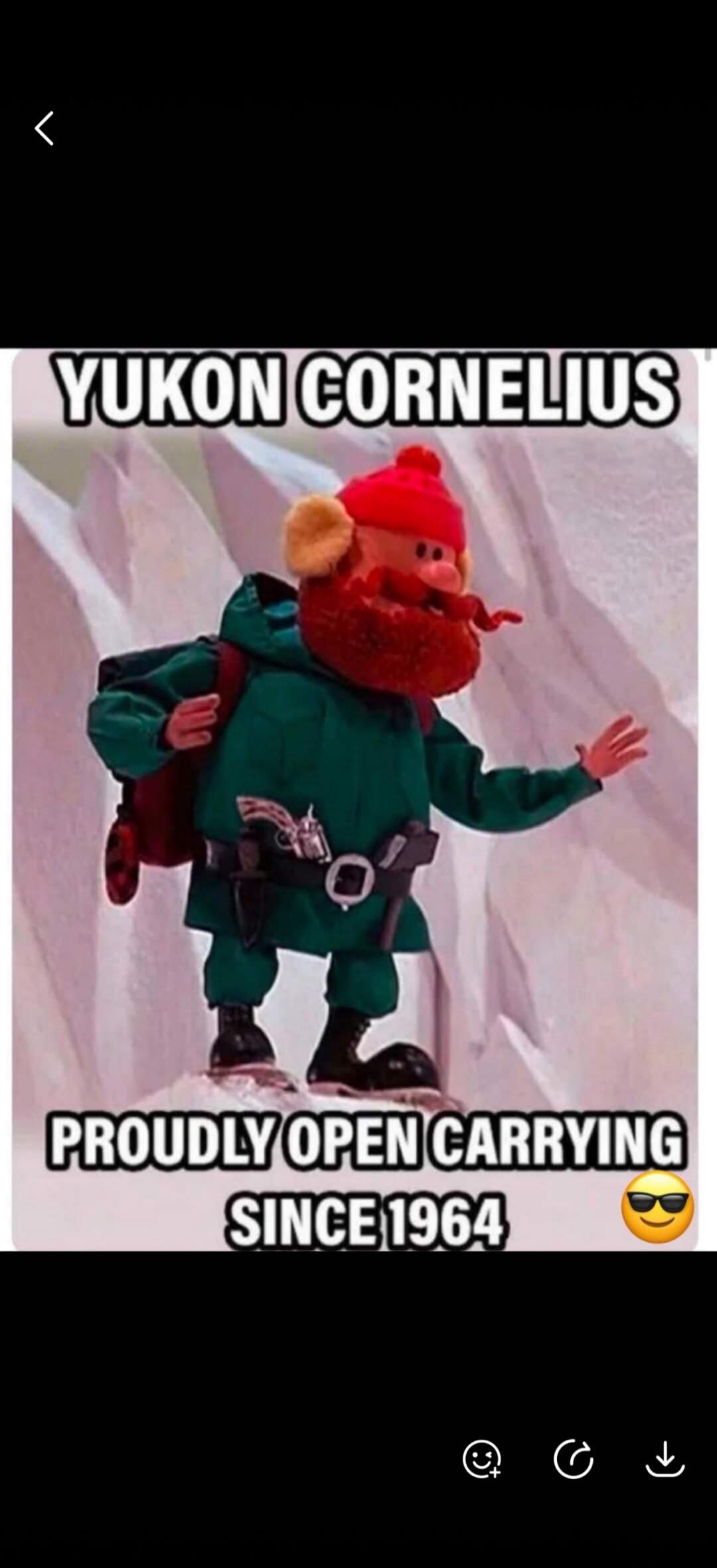 YUKON CORNELIUS PROUDLY OPEN CARRYING SINCE 1964