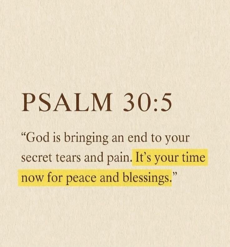 PSALM 30:5 