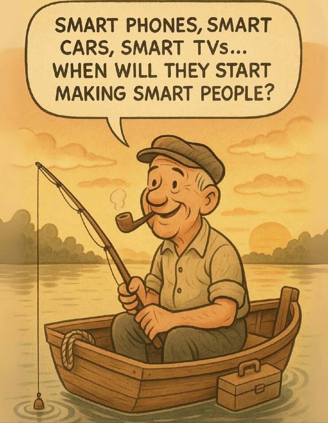 SMART PHONES, SMART CARS, SMART TVs... WHEN WILL THEY START MAKING SMART PEOPLE?