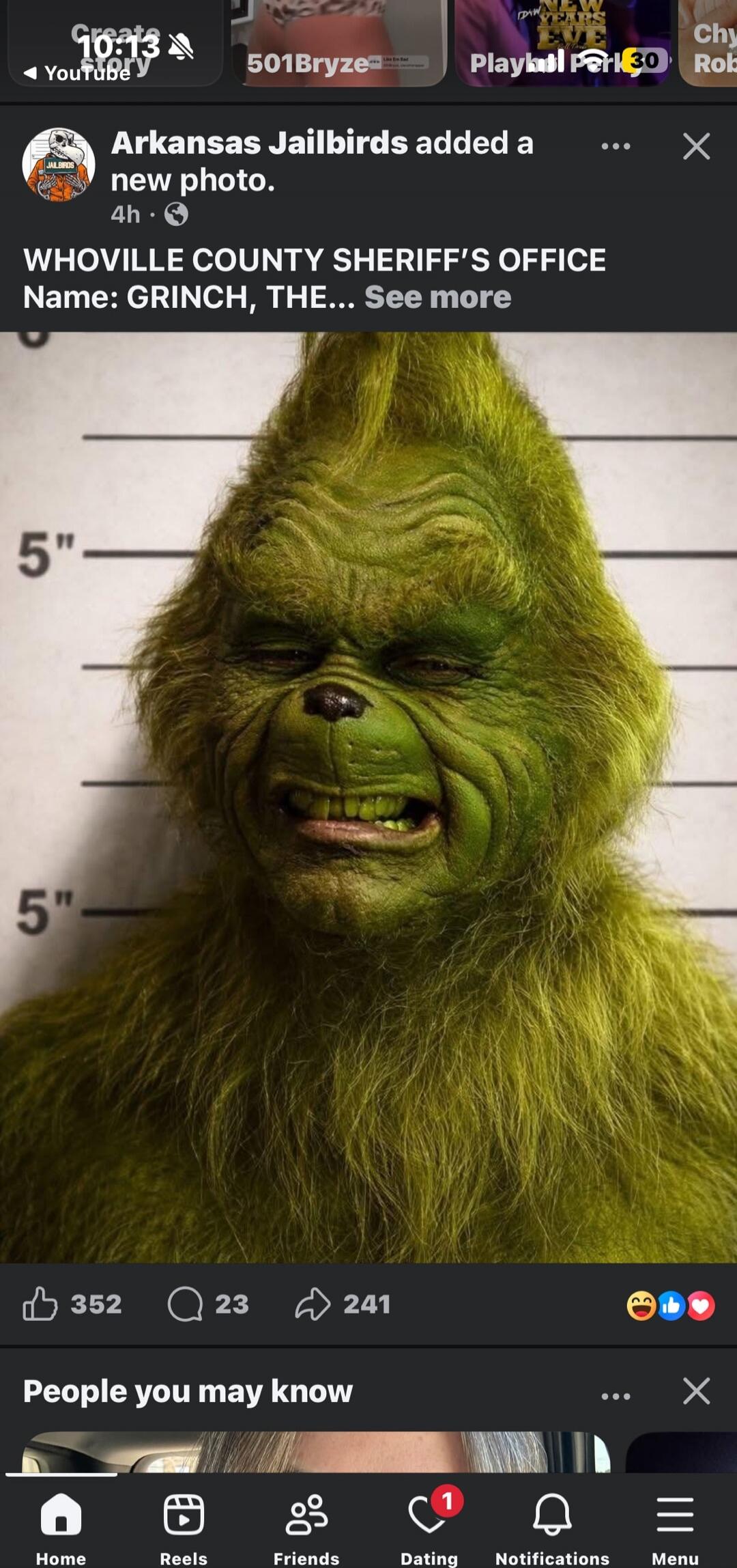 WHOVILLE COUNTY SHERIFF’S OFFICE Name: GRINCH, THE… See more