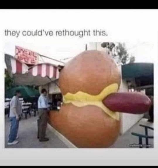 they could've rethought this.