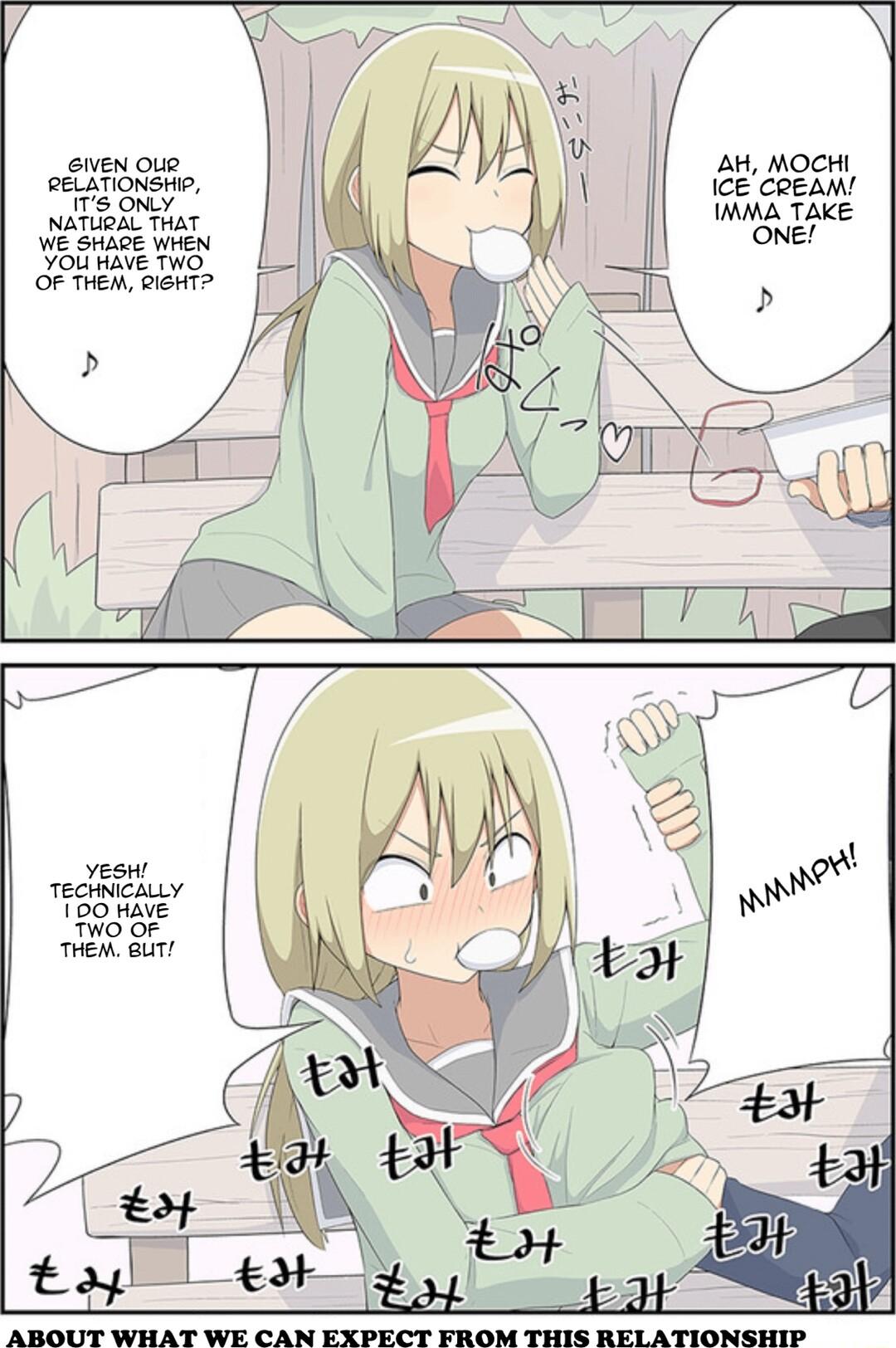 sven oue AH MOCHI ICECREAM AMA TAKE ONE ABOUT WHAT WE CAN EXPECT FROM THIS RELATIONSHIP