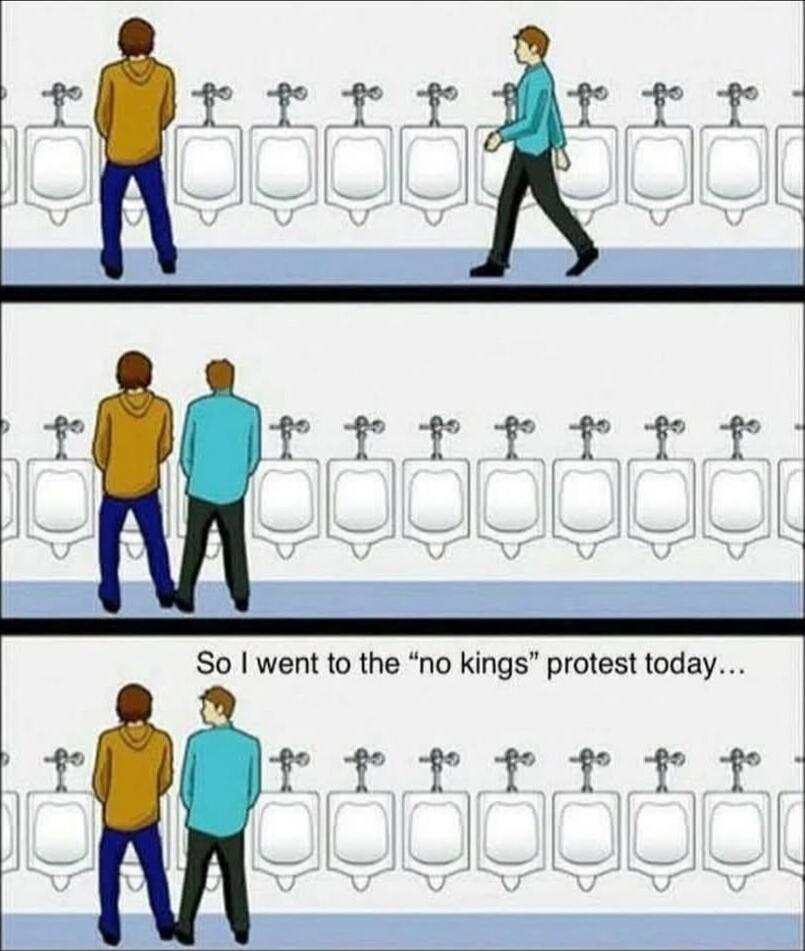 So I went to the 'no kings' protest today...