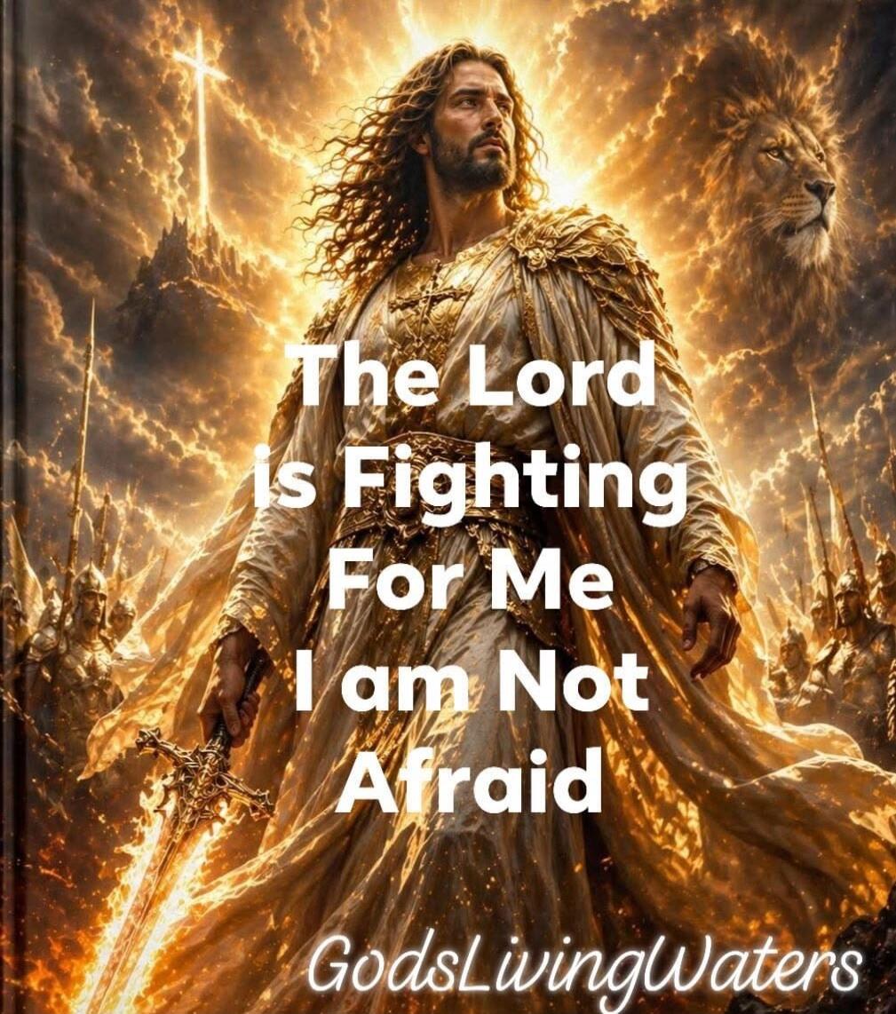 The Lord Is Fighting For Me I am Not Afraid GodsLivingWaters