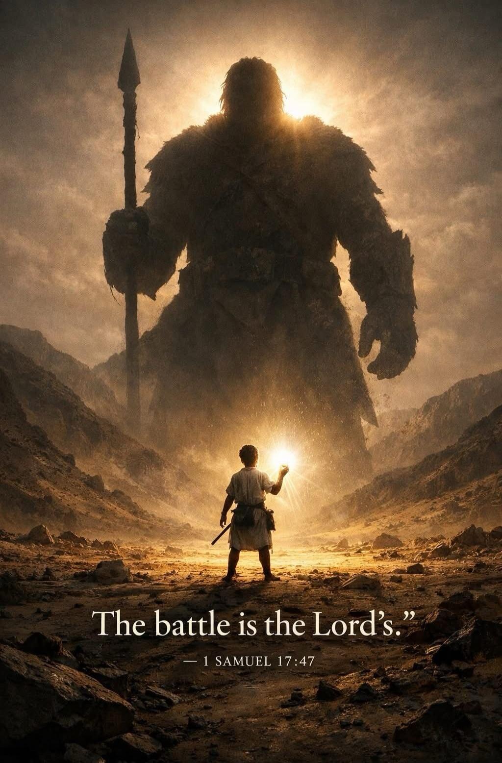 The battle is the Lord's. — 1 Samuel 17:47