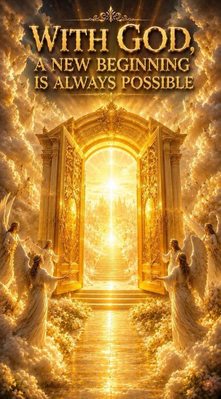 WITH GOD, A NEW BEGINNING IS ALWAYS POSSIBLE