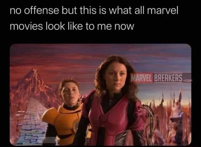 no offense but this is what all marvel movies look like to me now