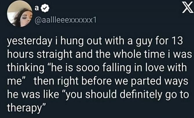 yesterday i hung out with a guy for 13 hours straight and the whole time i was thinking 