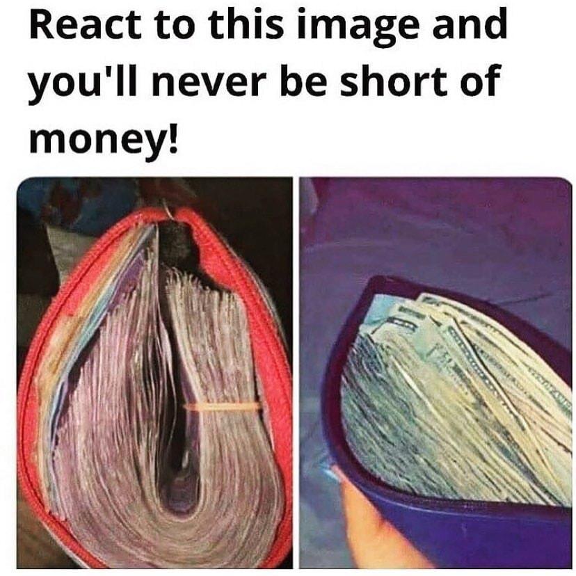 React to this image and youll never be short of