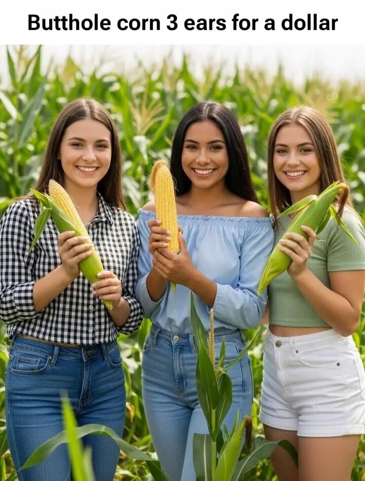 Butthole corn 3 ears for a dollar