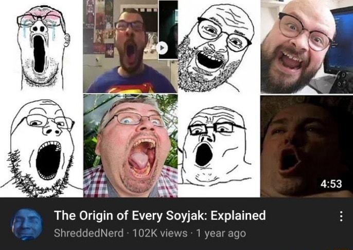 The Origin of Every Soyjak Explained 12 ShreddedNerd 102K vie year ago
