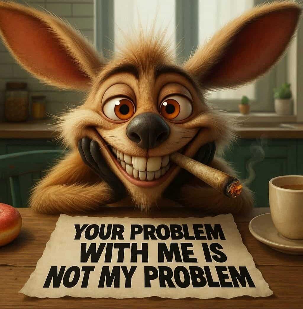YOUR PROBLEM WITH ME IS NOT MY PROBLEM