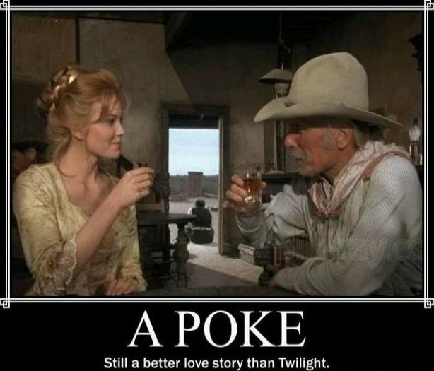 A POKE
Still a better love story than Twilight.