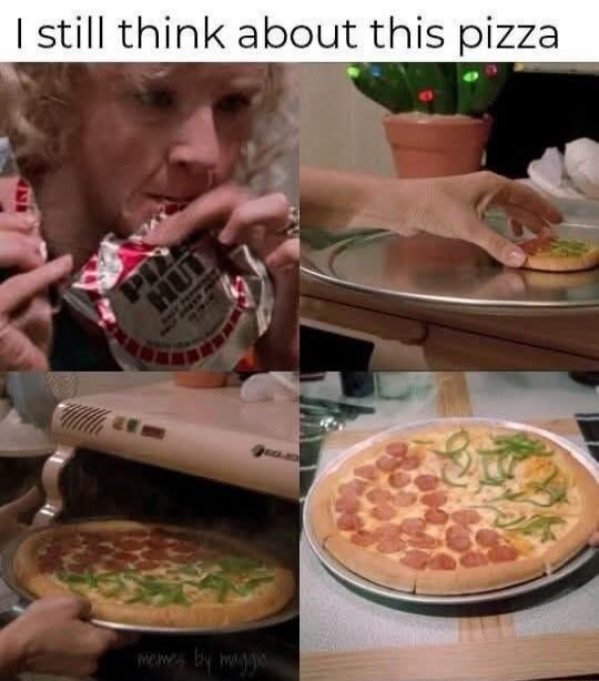 I still think about this pizza. Pizza Hut.