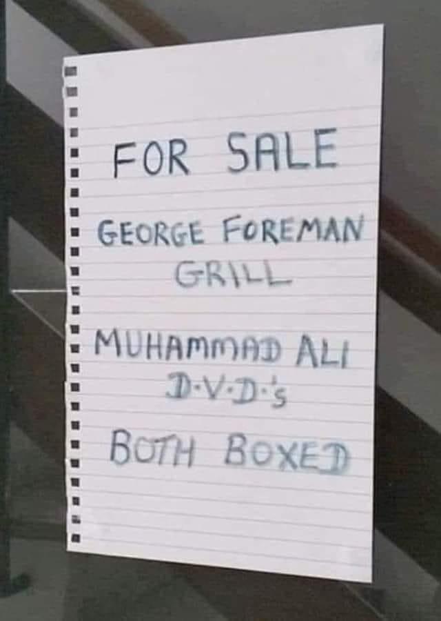 FOR SALE GEORGE FOREMAN M fl D S5 L L L L n n L L L o n