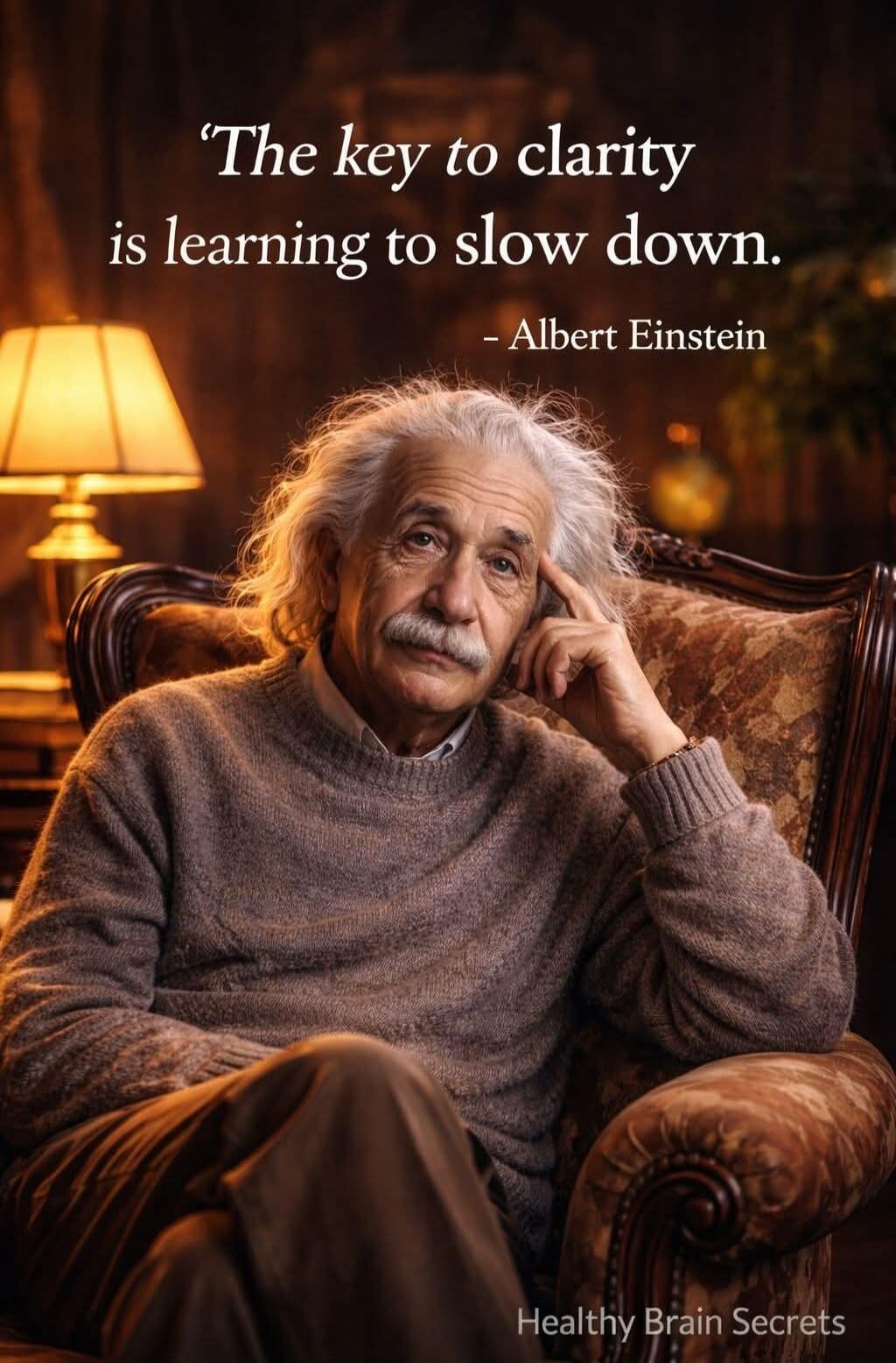 The key to clarity is learning to slow down. - Albert Einstein
Healthy Brain Secrets