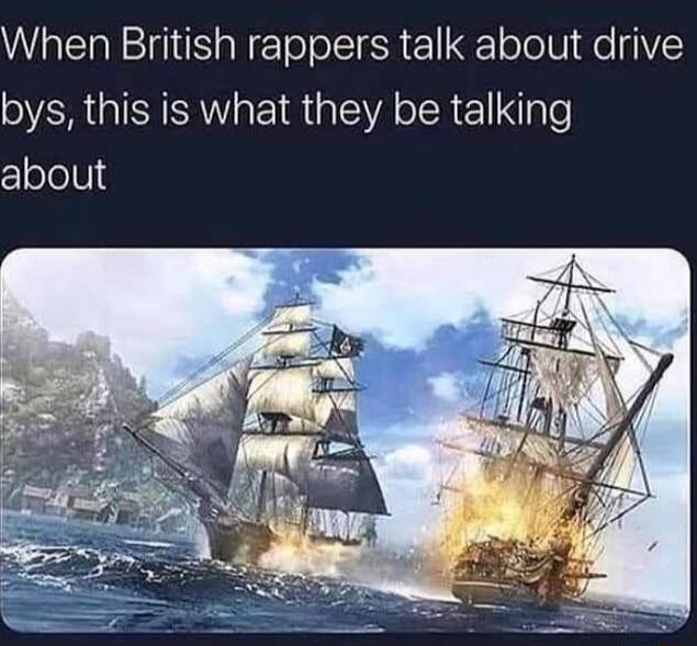 When British rappers talk about drive bys this is what they be talking Clololl