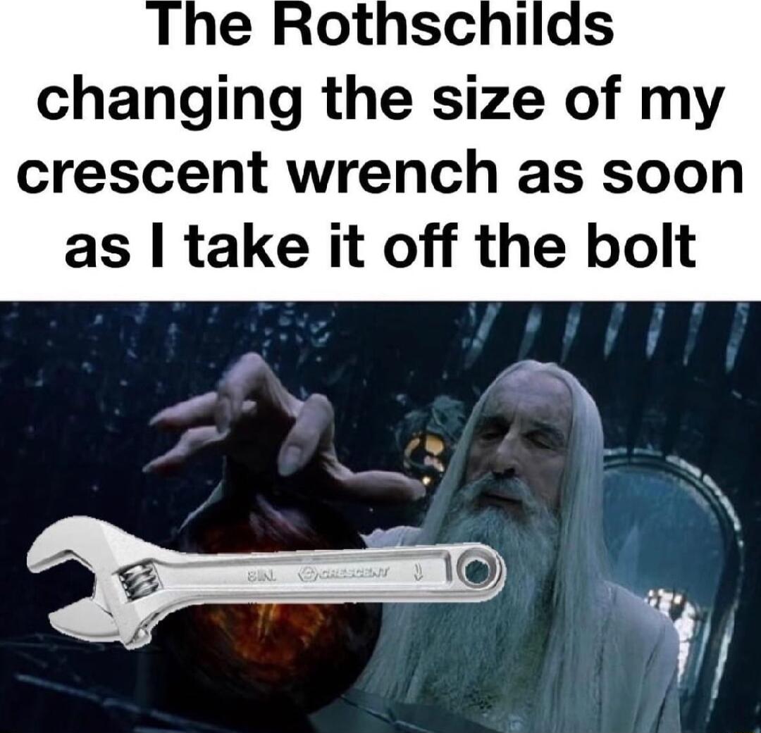 changing the size of my crescent wrench as soon as take it off the bolt