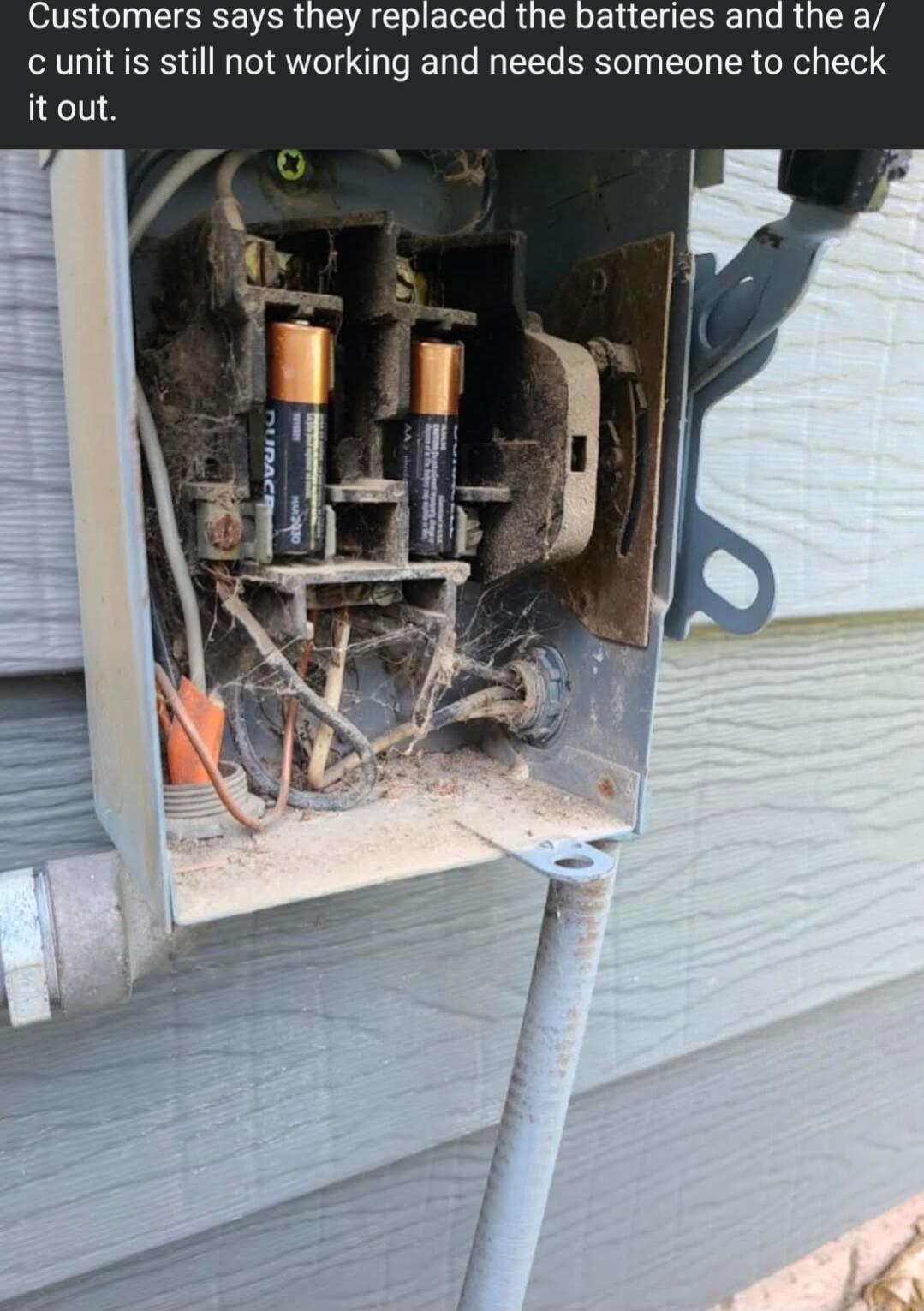 Customers says they replaced c unit is still not working and needs someone to check itout