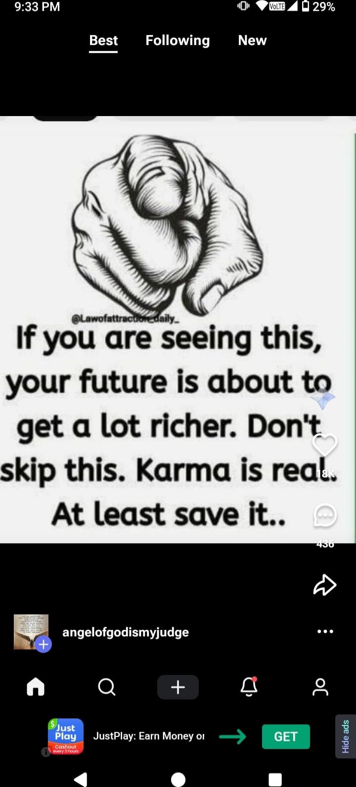 If you are seeing this, your future is about to get a lot richer. Don't skip this. Karma is real. At least save it..