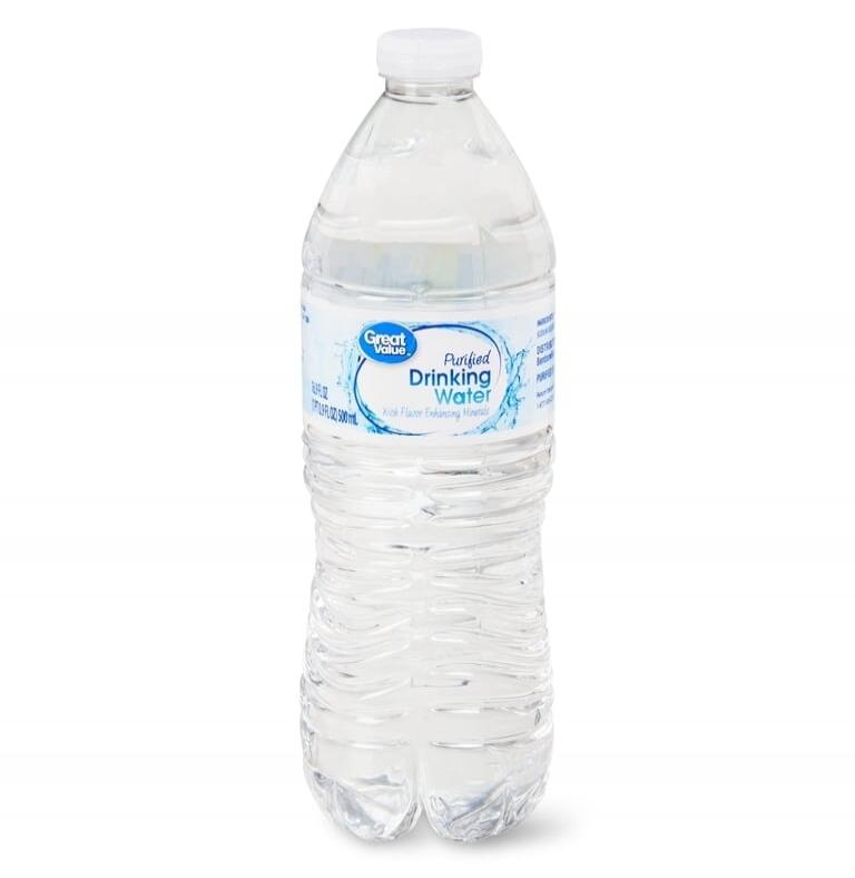 Great Value Purified Drinking Water With Flavor Enhancing Minerals 16.9 FL OZ (1 PT 0.9 FL OZ) 500 mL